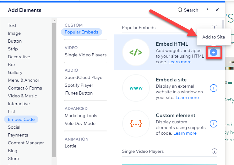 Aprenda a adicionar código HTML no WIX (Guia Visual)