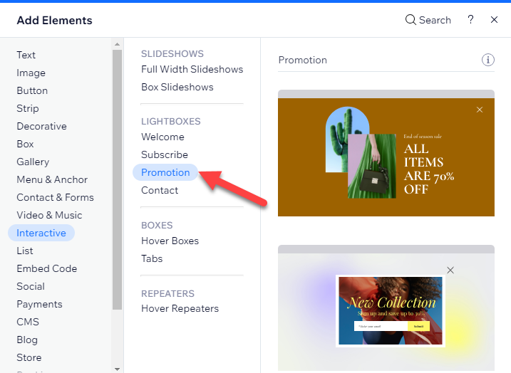 Como adicionar um pop -up no guia de passo a passo do Wix, passo a passo 7 Como adicionar um pop -up no guia de passo a passo do Wix, passo a passo