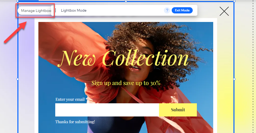 Como adicionar um pop -up no guia de passo a passo do Wix, passo a passo 9 Como adicionar um pop -up no guia de passo a passo do Wix, passo a passo