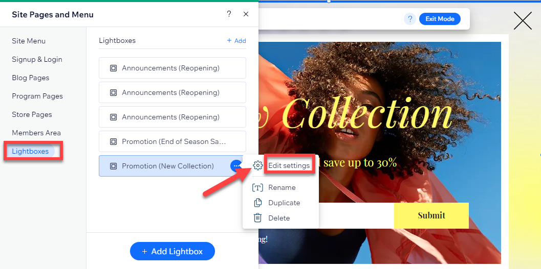 Como adicionar um pop -up no guia de passo a passo do Wix, passo a passo 10 Como adicionar um pop -up no guia de passo a passo do Wix, passo a passo