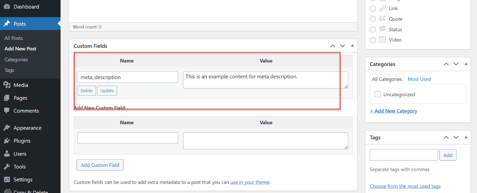 Como adicionar meta tags ao WordPress sem plugins (o guia completo) 6 Como adicionar meta tags ao WordPress sem plugins (o guia completo)
