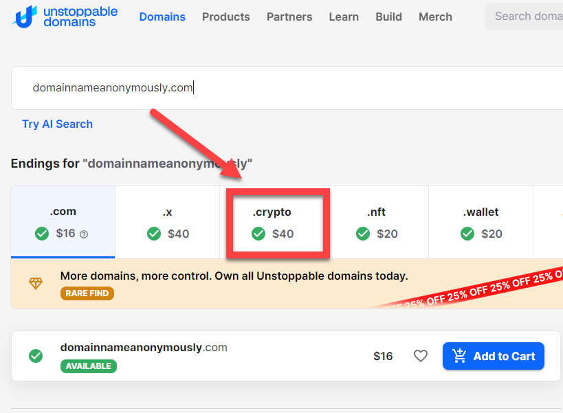 Como comprar um nome de domínio anonimamente (7 métodos visuais) 4 Como comprar um nome de domínio anonimamente (7 métodos visuais)
