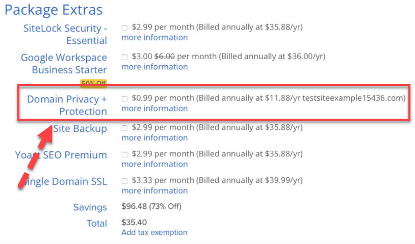 Como comprar um nome de domínio anonimamente (7 métodos visuais) 10 Como comprar um nome de domínio anonimamente (7 métodos visuais)