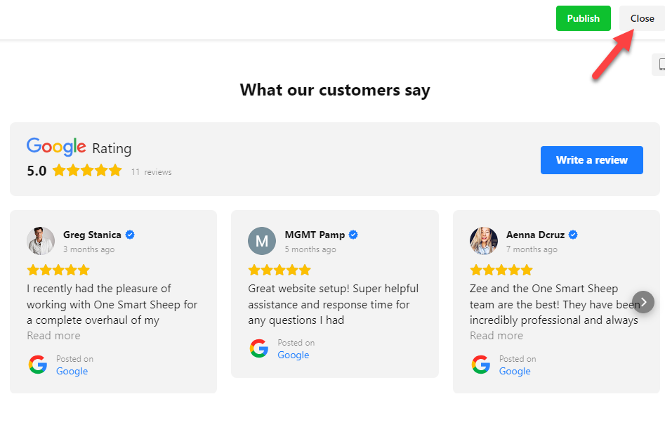 Como adicionar análises do Google ao site WIX (guia visual)