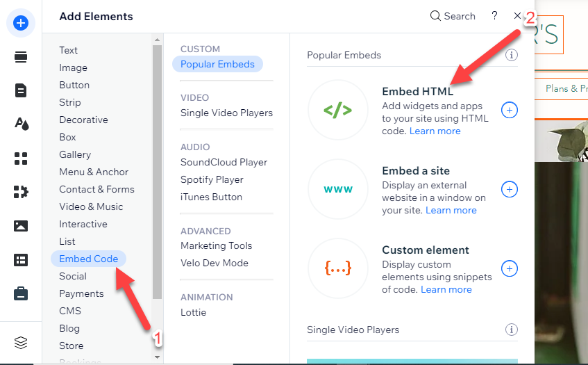 Como adicionar análises do Google ao site WIX (guia visual)