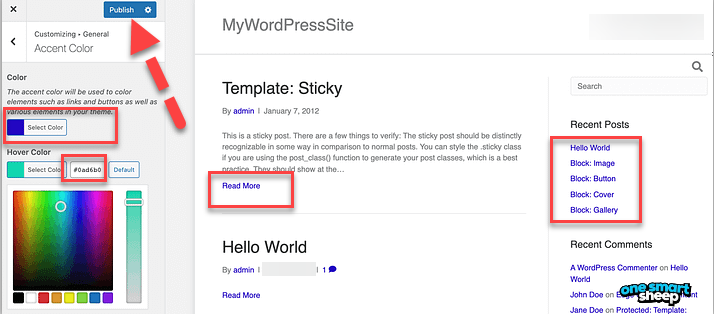 Como alterar o link Cor no WordPress: 6 Método visual fácil 19 Como alterar o link Cor no WordPress: 6 Método visual fácil