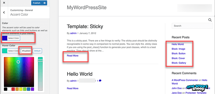 Como alterar o link Cor no WordPress: 6 Método visual fácil 18 Como alterar o link Cor no WordPress: 6 Método visual fácil