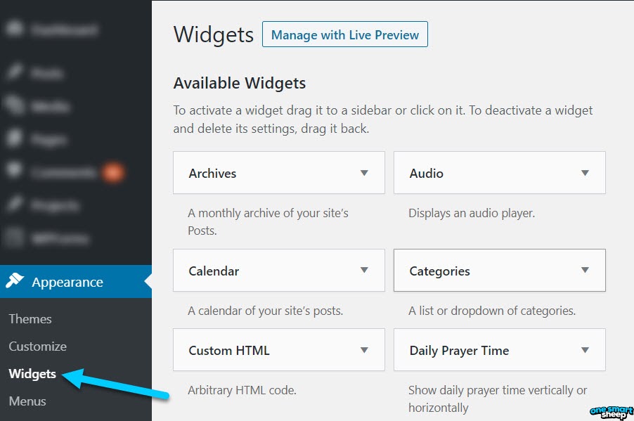 Widgets no WordPress