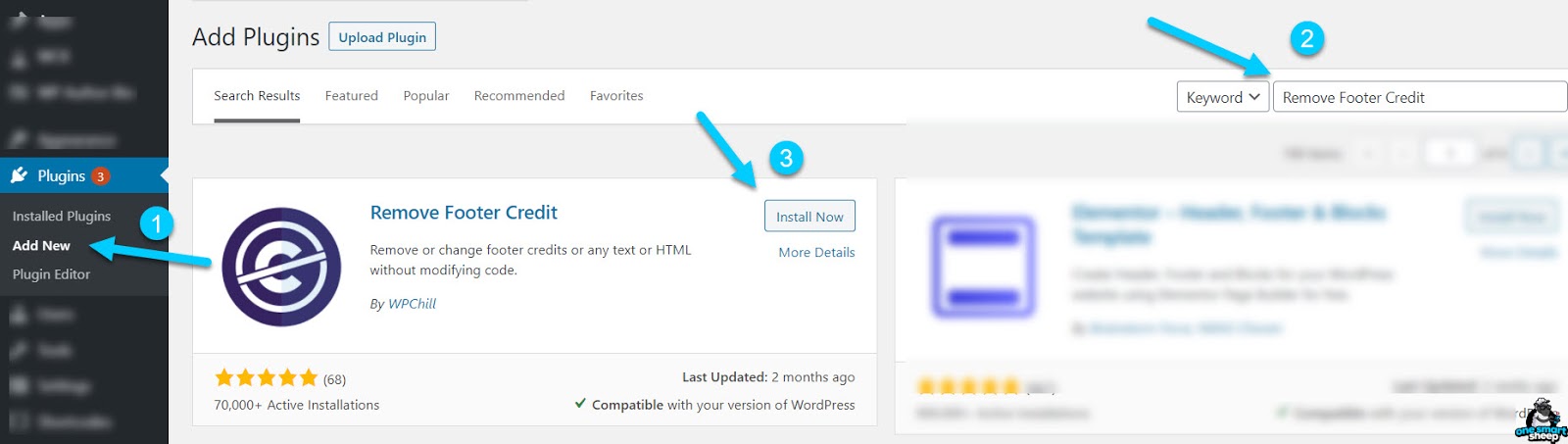 Instale o plug -in