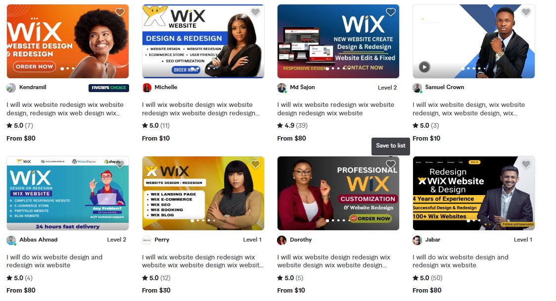 Quanto os designers de wix cobram por seus serviços
