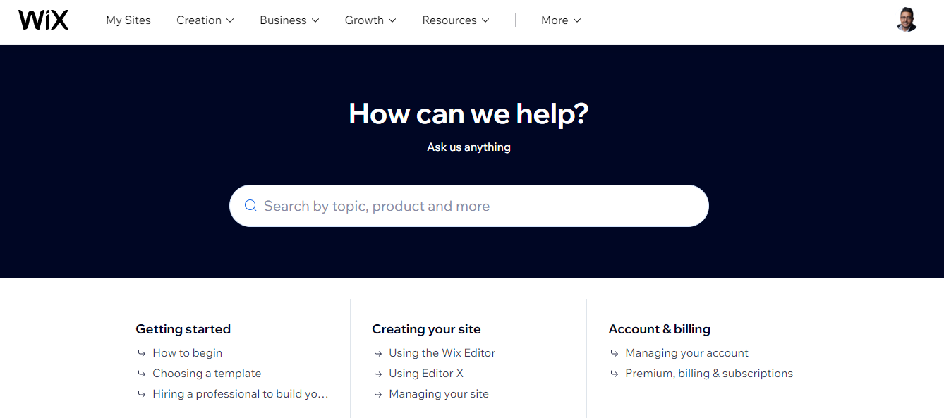 Como entrar em contato com o suporte ao cliente Wix (6 métodos visuais)