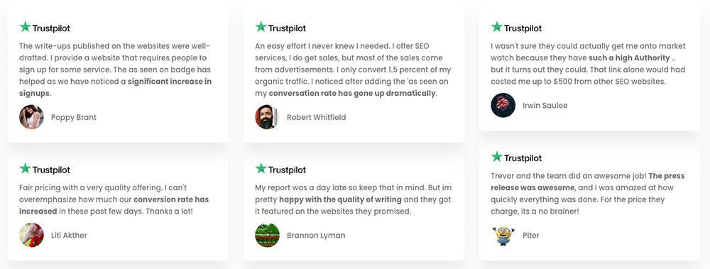 Depoimentos e avaliações de clientes BrandPush